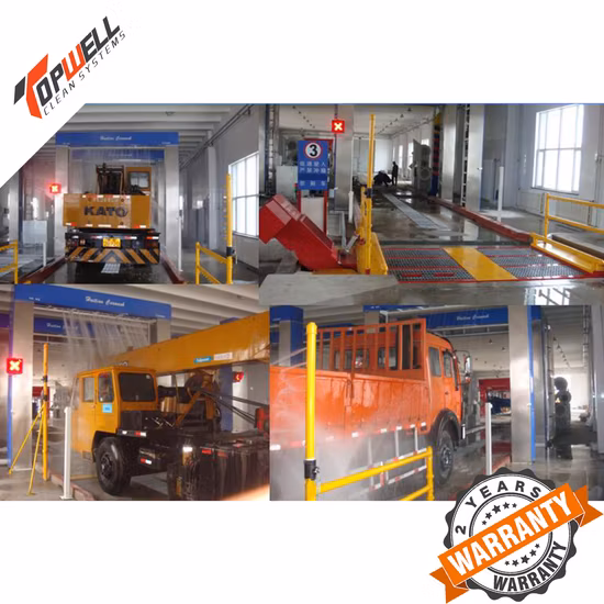Sistemas de lavado de ruedas totalmente automáticos y de servicio pesado de Topwell Clean